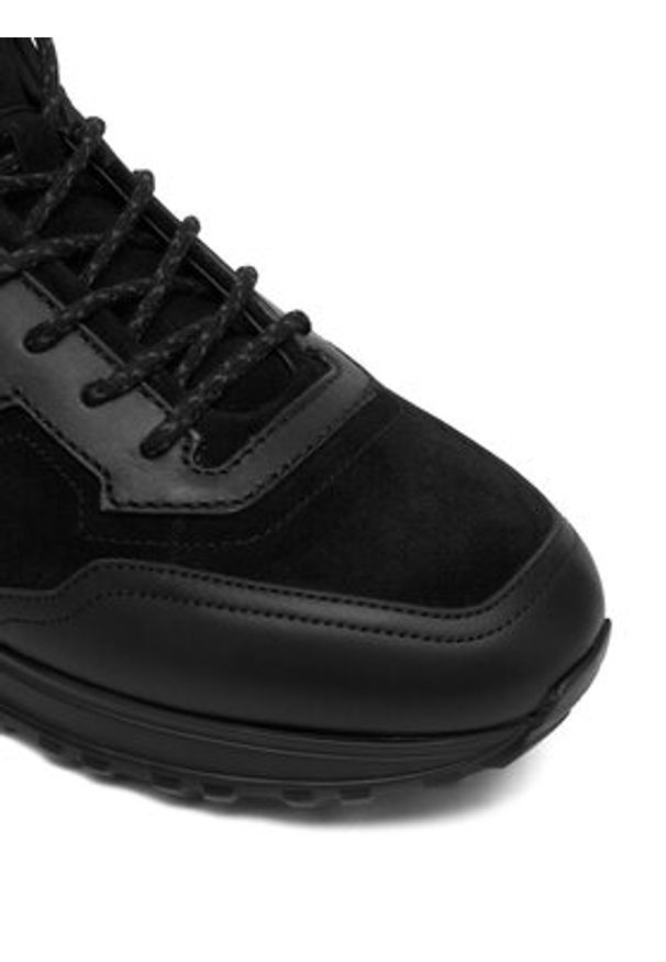 Fabi Sneakersy FU0351 Czarny. Kolor: czarny. Materiał: skóra