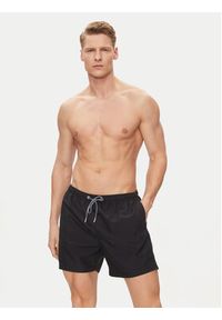 HOM Szorty kąpielowe 402537 Czarny Regular Fit. Kolor: czarny. Materiał: syntetyk #3