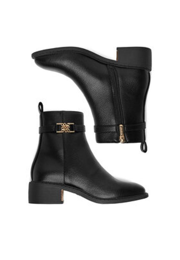 Nine West Botki CEO-GAJDA-01 Czarny. Kolor: czarny. Materiał: materiał