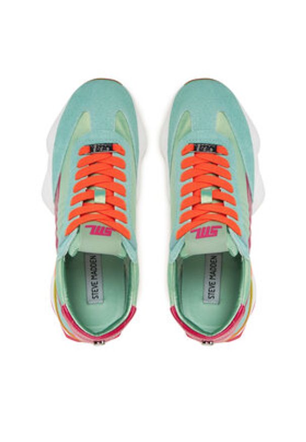 Steve Madden Sneakersy Setback SM11003600 Zielony. Kolor: zielony. Materiał: materiał