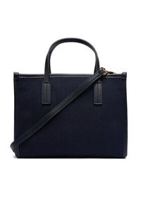 TOMMY HILFIGER - Tommy Hilfiger Torebka Th City Small Tote Melton AW0AW17852 Granatowy. Kolor: niebieski #3