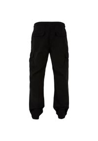Urban Classics - Spodnie Cargo Męskie Z Bawełny. Kolor: czarny. Materiał: bawełna. Sport: turystyka piesza