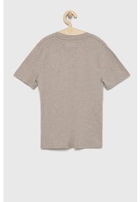 Abercrombie & Fitch t-shirt dziecięcy kolor beżowy. Okazja: na co dzień. Kolor: beżowy. Styl: casual #3