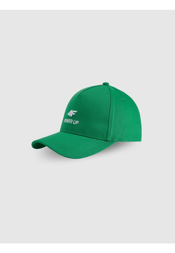 4f - 4F Czapka z daszkiem strapback uniseks - zielona S/M. Kolor: zielony. Materiał: bawełna, materiał. Styl: casual