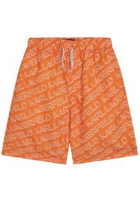 Karl Lagerfeld Kids Szorty kąpielowe Z20099 S Pomarańczowy Regular Fit. Kolor: pomarańczowy. Materiał: syntetyk #2