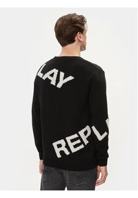 Replay Sweter UK2514.000.G2897J Czarny Regular Fit. Kolor: czarny. Materiał: syntetyk #4