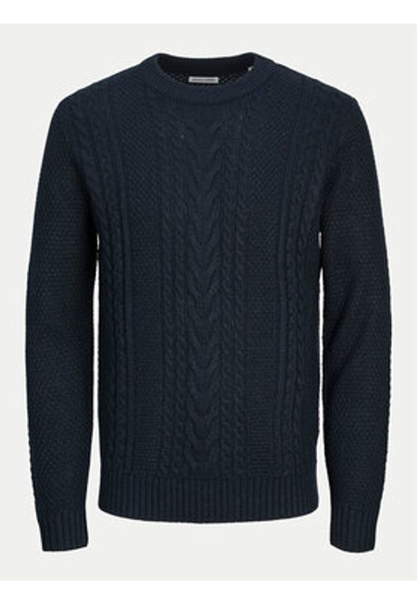 Jack & Jones Sweter Craig 12258480 Granatowy Regular Fit. Kolor: niebieski. Materiał: syntetyk