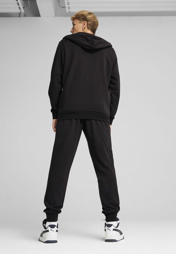Dres Puma Hooded Sweat Suit Tr, Mężczyźni. Kolor: brązowy, zielony, czarny, wielokolorowy. Materiał: dresówka