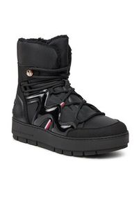 TOMMY HILFIGER - Tommy Hilfiger Śniegowce Patent Snowboot FW0FW07852 Czarny. Kolor: czarny. Materiał: skóra #3