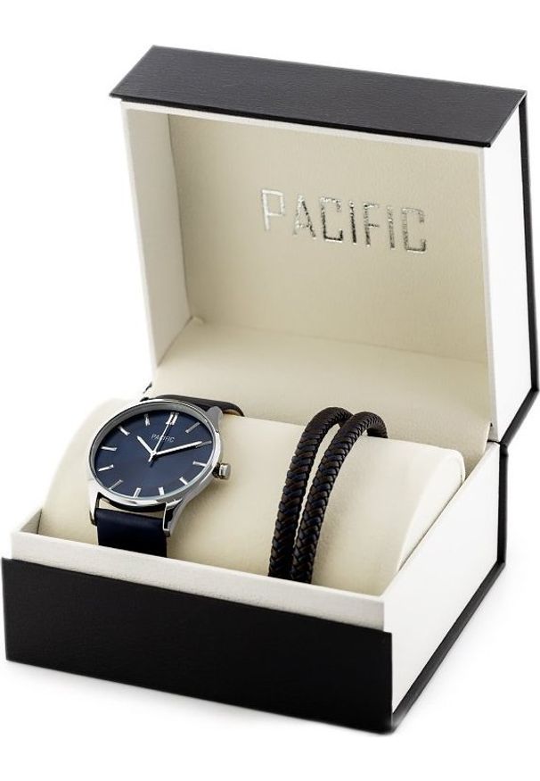 Zegarek Pacific ZEGAREK MĘSKI PACIFIC X0091-08 - komplet prezentowy (zy094c)