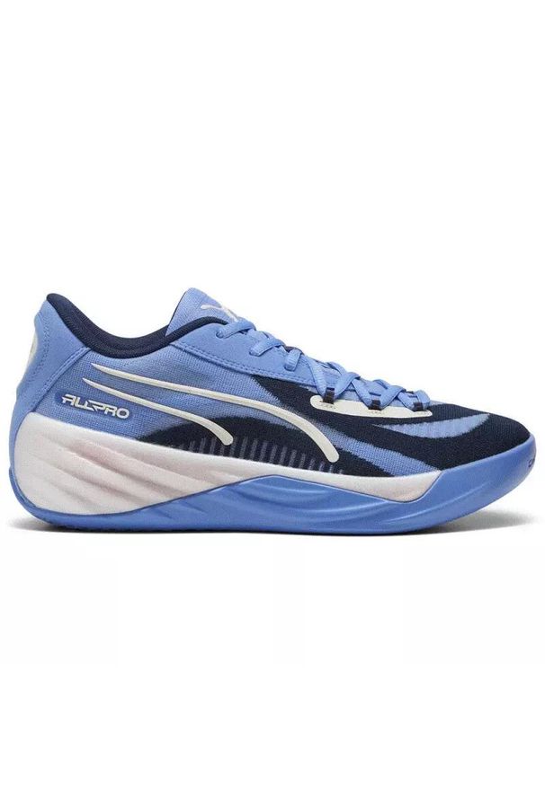 Puma All‑Pro Nitro Buty halowe męskie niebieskie 47. Kolor: niebieski, szary, wielokolorowy. Materiał: guma. Sport: fitness