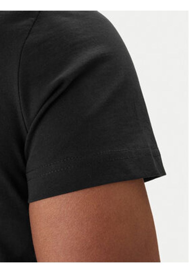 Versace Jeans Couture T-Shirt 80GAHT00 CJ00T Czarny Regular Fit. Kolor: czarny. Materiał: bawełna