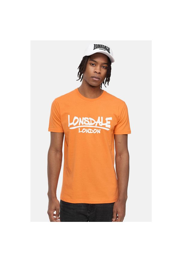 Koszulka Lonsdale Toscaig. Kolor: wielokolorowy, biały, żółty, pomarańczowy