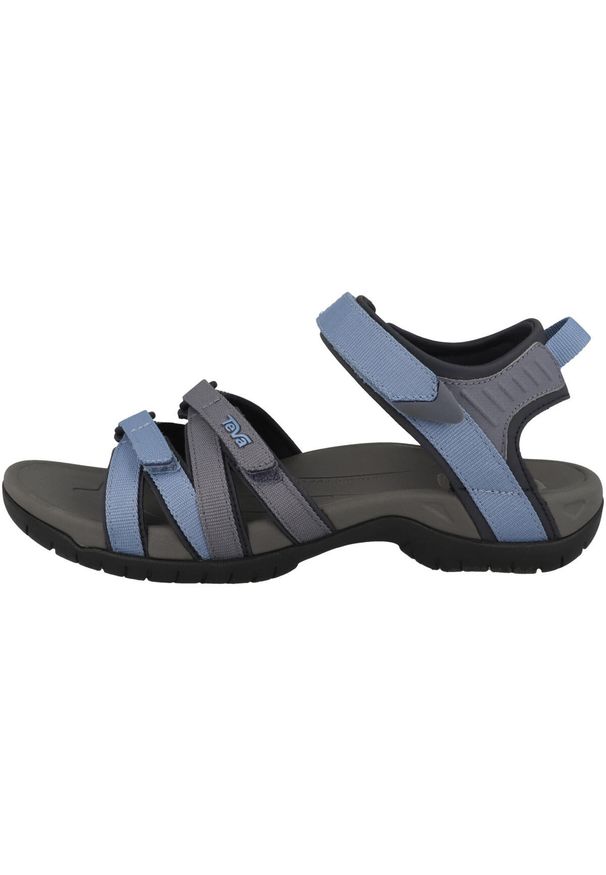 Buty do chodzenia damskie Teva Tirra. Zapięcie: rzepy. Kolor: wielokolorowy, niebieski, szary. Materiał: materiał, tkanina. Sport: turystyka piesza