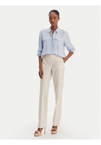 Marella Koszula Febe 2613111051 Błękitny Regular Fit. Kolor: niebieski. Materiał: acetat #2