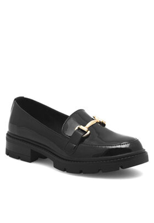 DeeZee Loafersy FLORENCE HY60116-3 Czarny. Kolor: czarny. Materiał: materiał