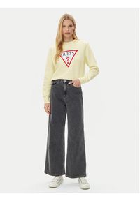 Guess Bluza W2YQ16 KBA11 Żółty Regular Fit. Kolor: żółty. Materiał: bawełna #4