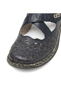 Rieker Półbuty 463H4-14 Granatowy. Kolor: niebieski. Materiał: skóra #7
