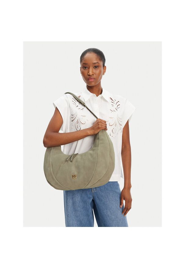 Pinko - Torebka PINKO. Kolor: szary