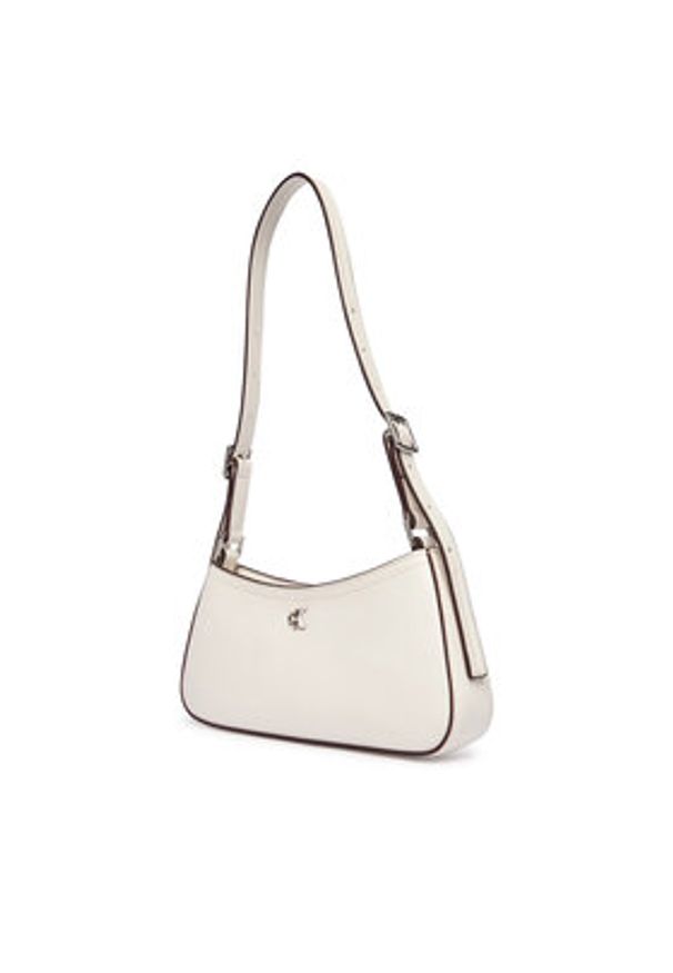 Calvin Klein Torebka Ck Small Shoulder Bag LV04F3170G Biały. Kolor: biały. Materiał: skórzane