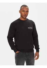 TOMMY HILFIGER - Tommy Hilfiger Bluza Stacked MW0MW39376 Czarny Regular Fit. Kolor: czarny. Materiał: bawełna