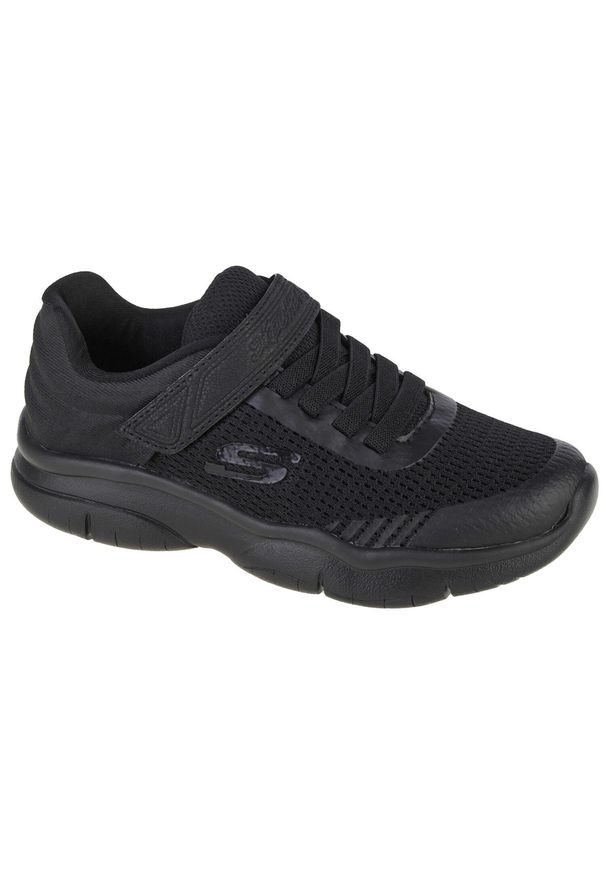 skechers - Buty do chodzenia dla dzieci Skechers Flex Blast Breezy Hype. Zapięcie: rzepy. Kolor: czarny. Materiał: syntetyk, materiał. Szerokość cholewki: normalna. Sport: turystyka piesza