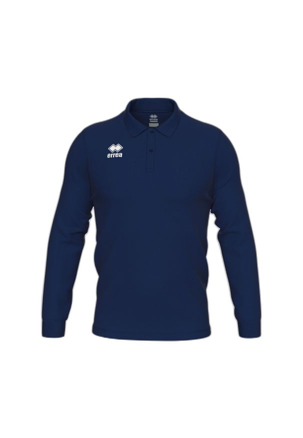 ERREA - Dziecięca koszulka polo z długim rękawem Errea Evo. Typ kołnierza: polo. Kolor: niebieski. Długość rękawa: długi rękaw. Długość: długie. Styl: młodzieżowy, wakacyjny