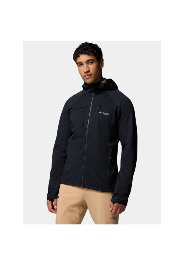 columbia - Sweter Męski Columbia Arctic Chest Bonded. Kolor: czarny. Materiał: polar. Technologia: Omni-Heat (Columbia). Sezon: zima. Sport: turystyka piesza