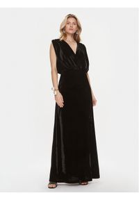 Kontatto Sukienka wieczorowa YM732 Czarny Regular Fit. Kolor: czarny. Materiał: syntetyk. Styl: wizytowy