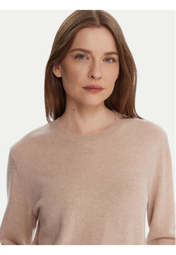 United Colors of Benetton - United Colors Of Benetton Sweter 1002D10BG Beżowy Relaxed Fit. Kolor: beżowy. Materiał: wełna