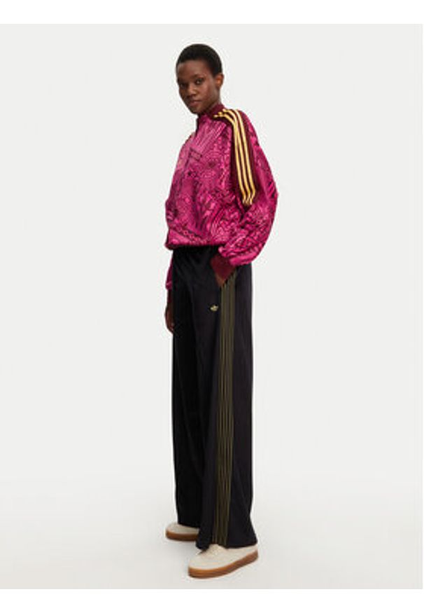 Adidas - adidas Spodnie dresowe Velour JI5755 Czarny Regular Fit. Kolor: czarny. Materiał: syntetyk, welur