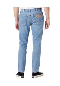 Wrangler - WRANGLER TEXAS SLIM MĘSKIE SPODNIE JEANSOWE GREEN STEEL W12SJX31Z