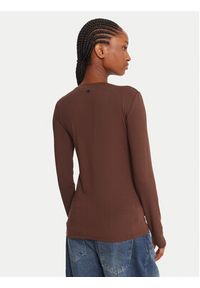 Weekend Max Mara Bluzka Multie 2525946012 Brązowy Slim Fit. Kolor: brązowy. Materiał: wiskoza