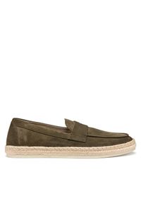 Geox Espadryle U Costuni U55MRA 00022 C3009 Khaki. Kolor: brązowy. Materiał: skóra, zamsz