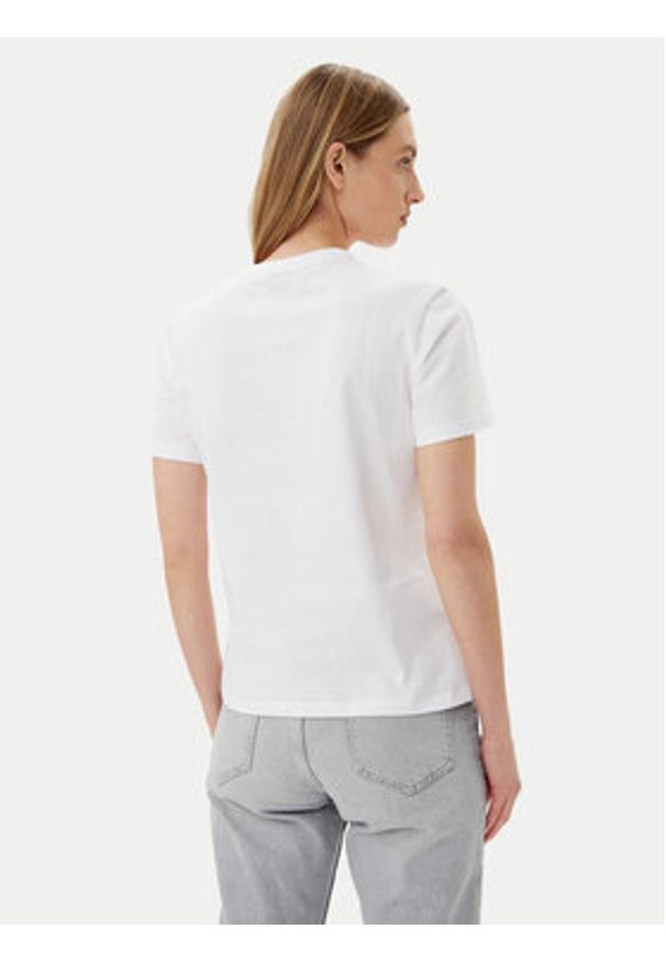 BOSS T-Shirt Damacia_5 50540237 Biały Regular Fit. Kolor: biały. Materiał: bawełna