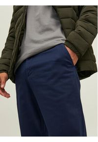 Jack & Jones - Jack&Jones Spodnie materiałowe Kane Bowie 12218621 Granatowy Loose Fit. Kolor: niebieski. Materiał: bawełna #7