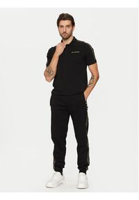 Karl Lagerfeld - KARL LAGERFELD Polo 745461 551235 Czarny Regular Fit. Typ kołnierza: polo. Kolor: czarny. Materiał: bawełna #3