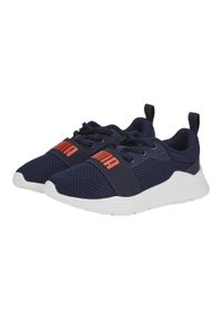 Buty dla dzieci Puma Wired Run PS. Kolor: niebieski. Materiał: guma, materiał, tkanina, syntetyk. Sport: bieganie