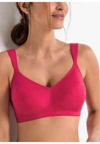 bonprix - Biustonosz bez fiszbinów z bawełną organiczną (2 szt.). Kolor: różowy. Materiał: bawełna #3