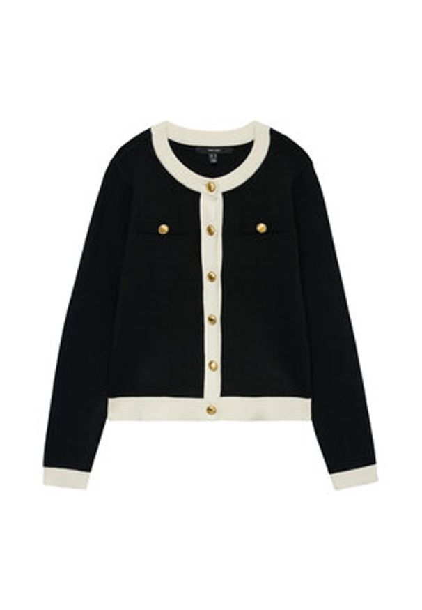 Vero Moda Kardigan Oli 10336384 Czarny Regular Fit. Kolor: czarny. Materiał: wiskoza