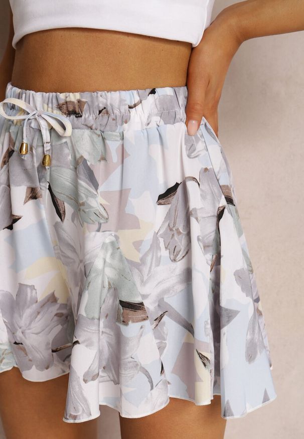Renee - Szare Spódnicospodnie Devethra. Okazja: na co dzień. Kolor: szary. Wzór: aplikacja. Styl: elegancki, casual