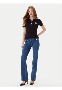 Morgan Polo 252-DPOLLA Czarny Slim Fit. Typ kołnierza: polo. Kolor: czarny. Materiał: bawełna #3