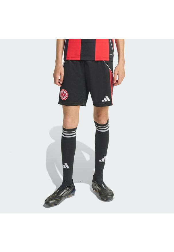 Adidas - Eintracht Frankfurt 25/26 Home Shorts. Kolor: czarny. Sport: piłka nożna