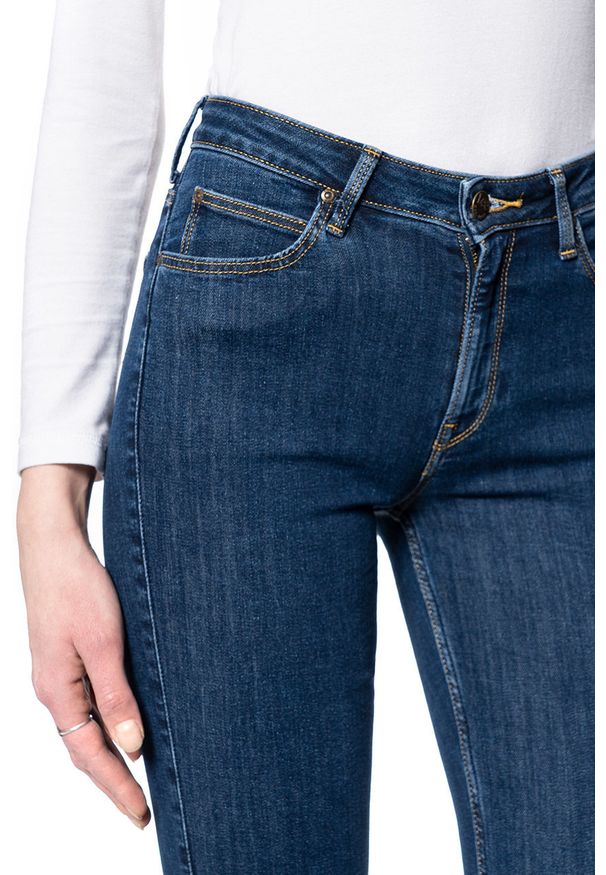 Lee - DAMSKIE SPODNIE JEANSOWE LEE Scarlett High Zip STONE TRAVIS L31BMOBJ 112107036
