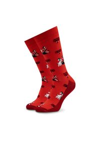 Stereo Socks Skarpety wysokie unisex Mammoth Czerwony. Kolor: czerwony. Materiał: materiał, bawełna