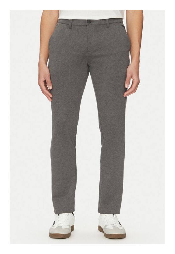 Blend Spodnie materiałowe 20716659 Szary Slim Fit. Kolor: szary. Materiał: syntetyk