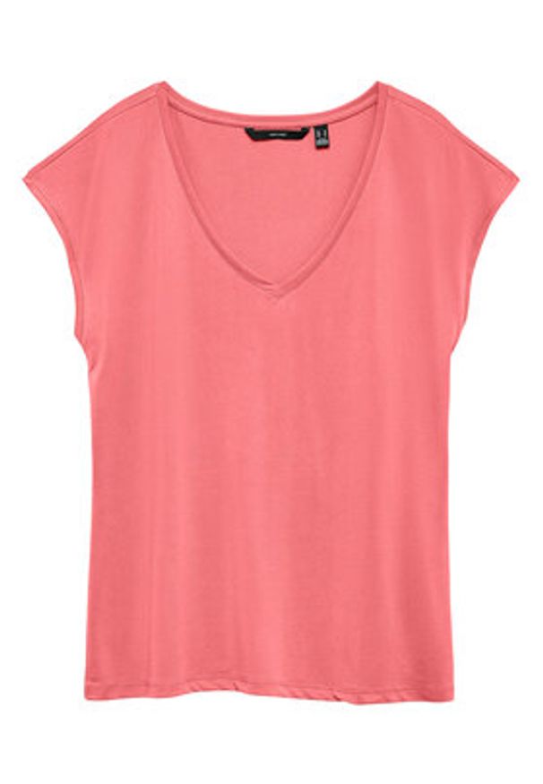 Vero Moda T-Shirt Filli 10247666 Różowy Relaxed Fit. Kolor: różowy. Materiał: syntetyk