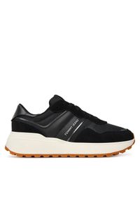 Tommy Jeans Sneakersy Tjw Cleated Runner EN0EN02861 Czarny. Kolor: czarny. Materiał: zamsz, skóra
