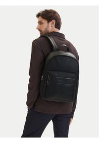 TOMMY HILFIGER - Tommy Hilfiger Plecak Th Woven Backpack AM0AM14093 Czarny. Kolor: czarny. Materiał: skóra #1