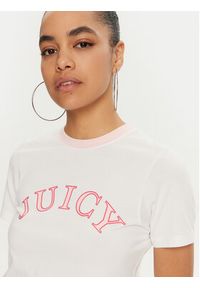 Juicy Couture T-Shirt College Gf JCSCT224414 Biały Regular Fit. Kolor: biały. Materiał: bawełna